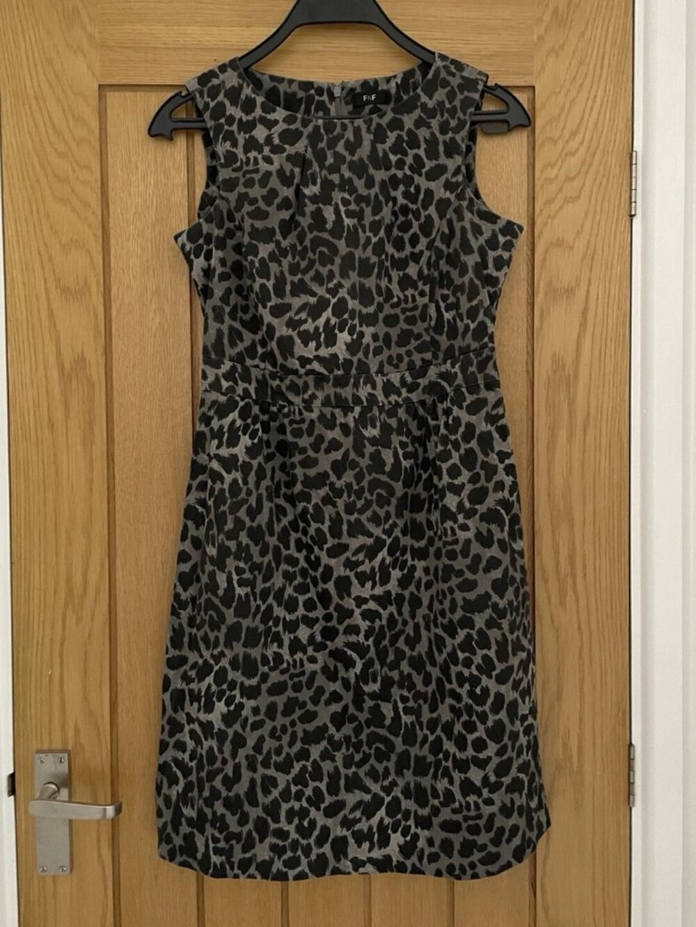 F&F brand, size 12 dress, pleated hem, straight neckline